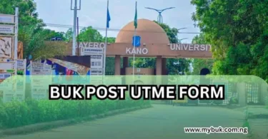 BUK Post UTME Form